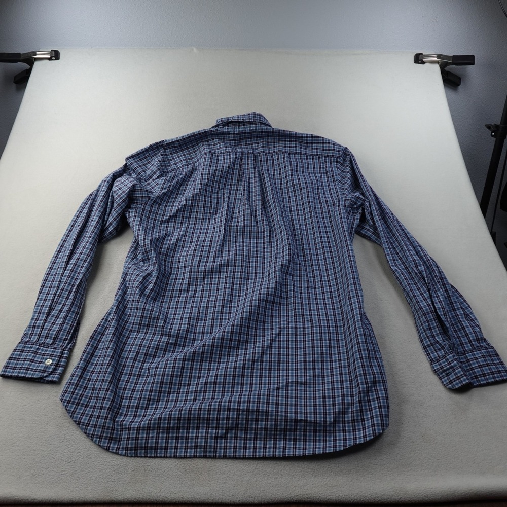 J Press Shirt Mens XXL Blue Plaid Button Down 100% Cotton Trunk Club Preppy - Picture 2 of 12